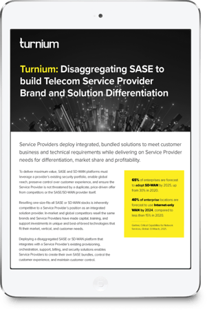 Turnium Disaggregated SD-WAN for Service Providers